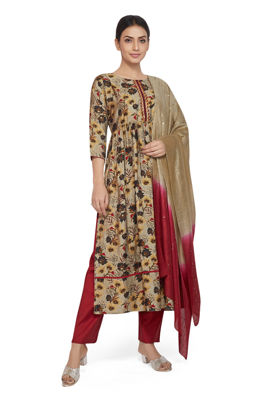 NAYRA CUT PRINTED KURTI SET