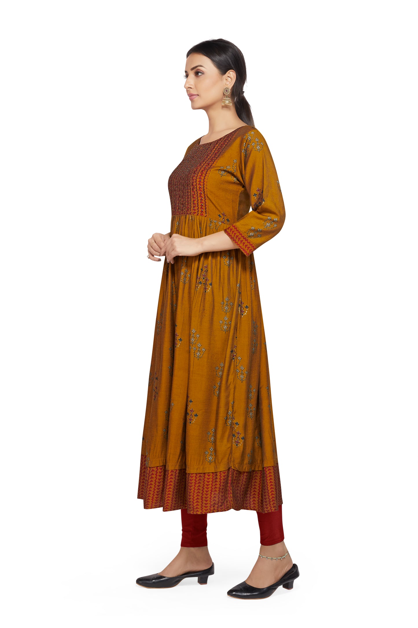 LONG MASLIN KURTI