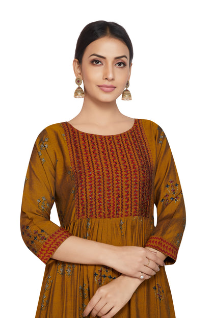 LONG MASLIN KURTI