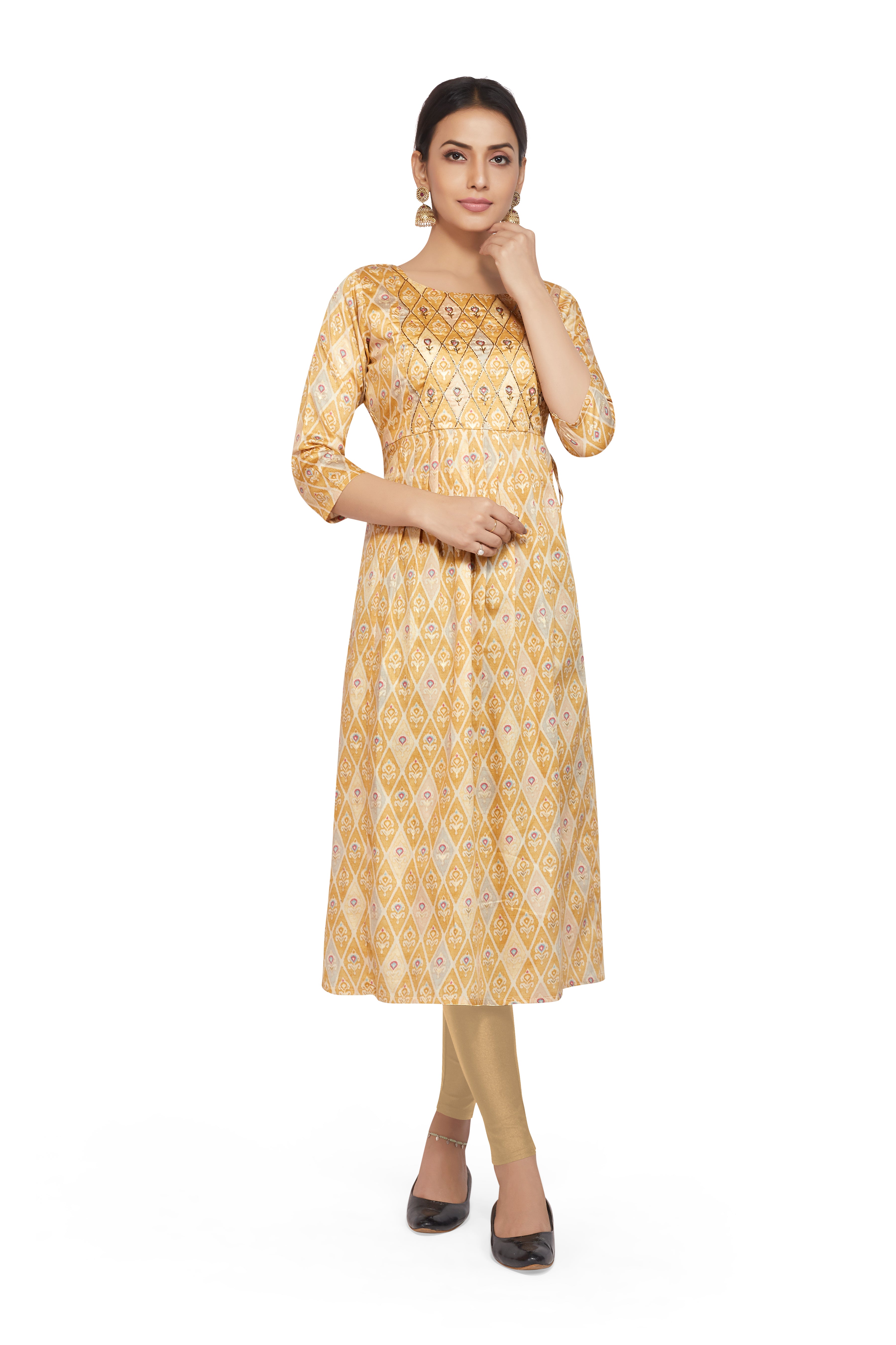 NAYRA CUT FOIL PRINTED KURTI