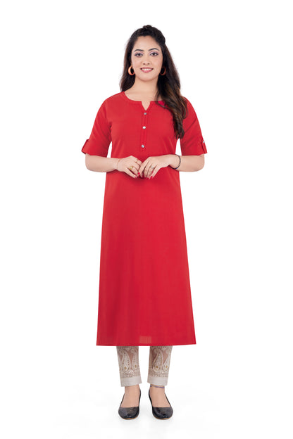 BASIC RED KURTI