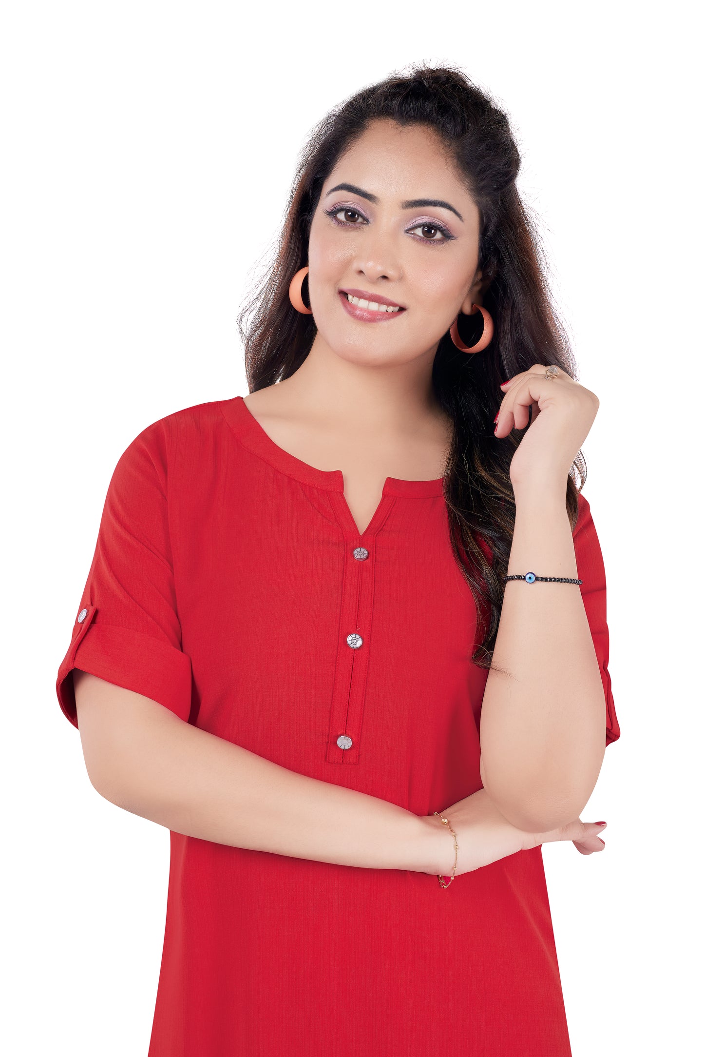 BASIC RED KURTI