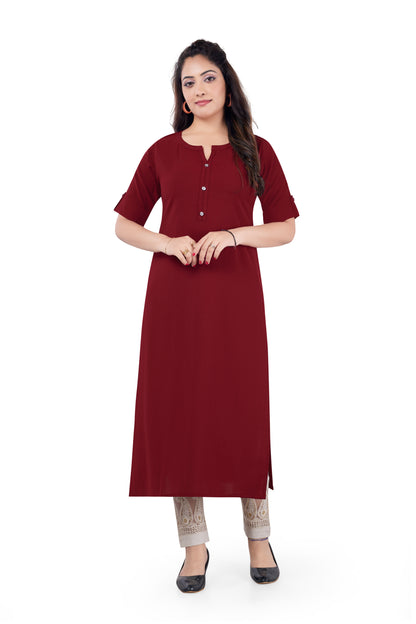 BASIC MAROON KURTI