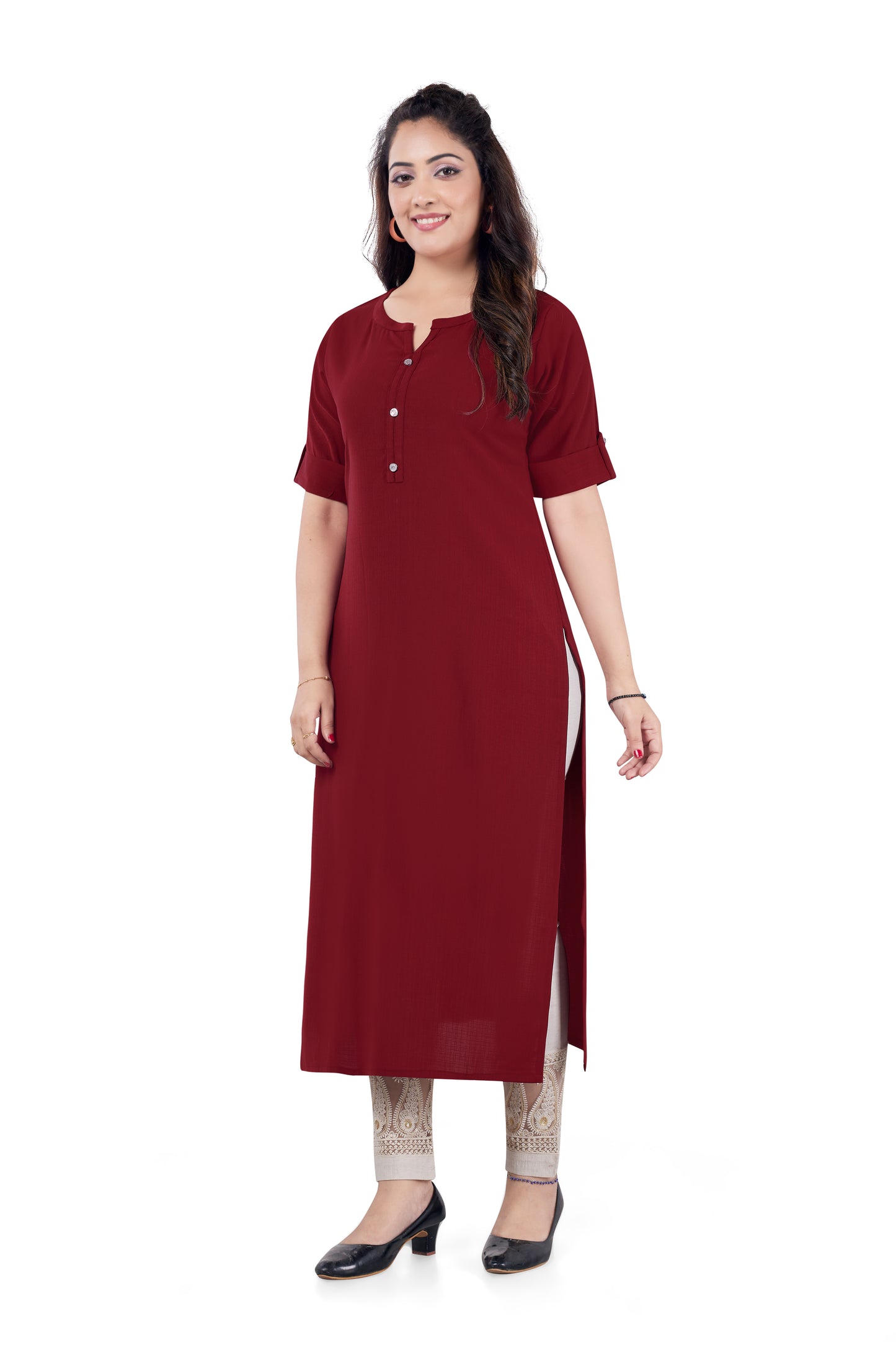 BASIC MAROON KURTI