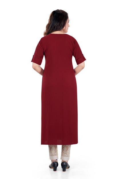 BASIC MAROON KURTI