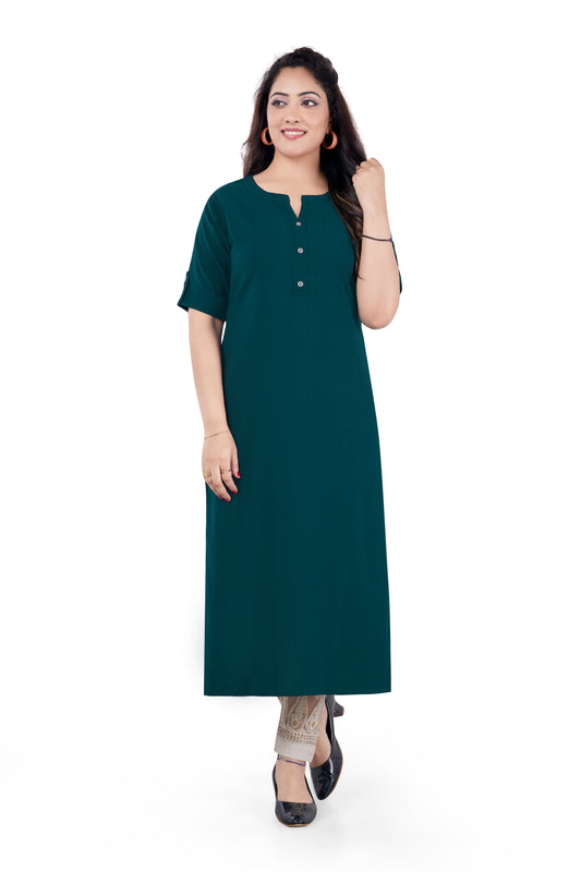 BASIC TEAL BLUE KURTI