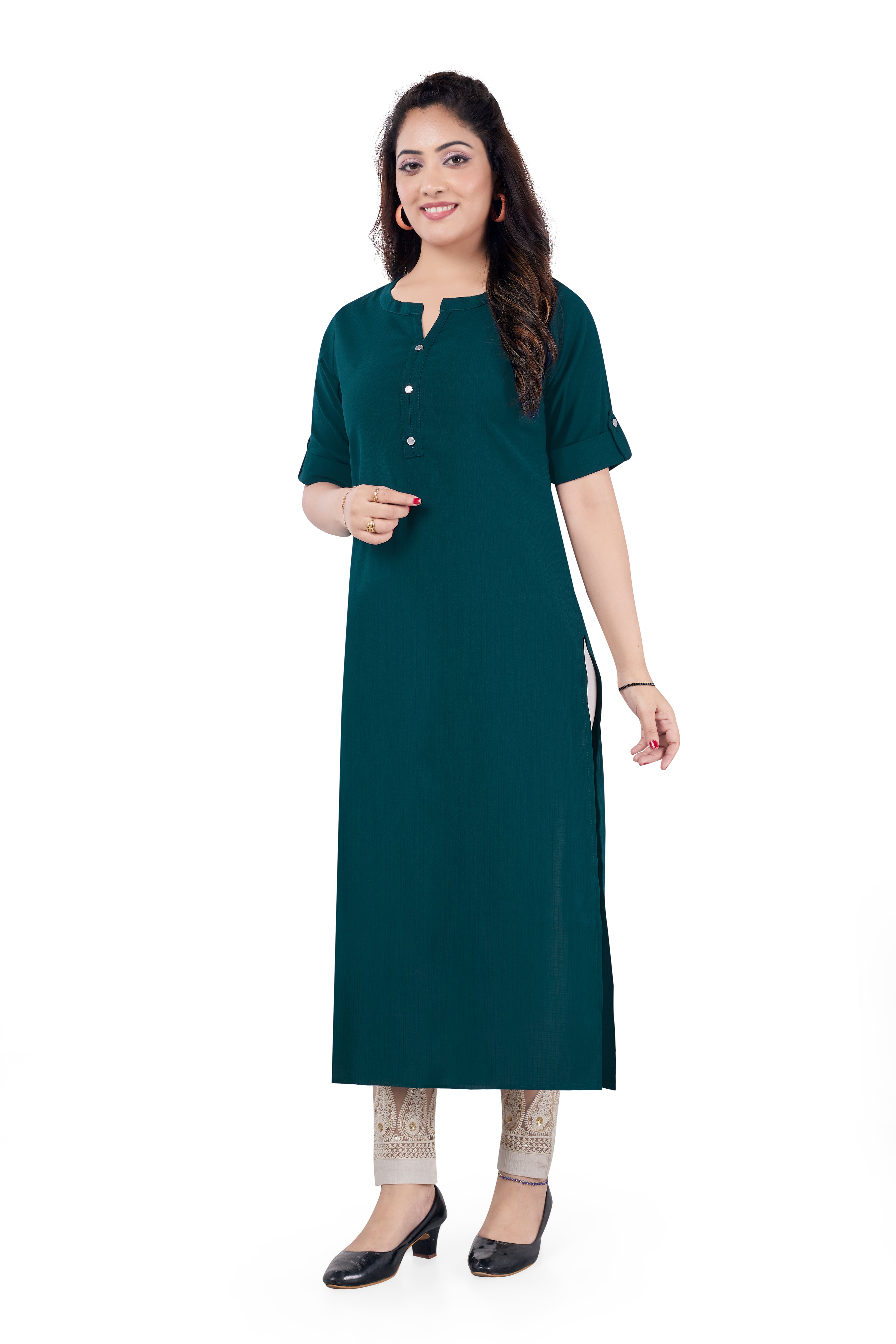 BASIC TEAL BLUE KURTI