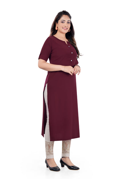 BASIC WINE KURTI