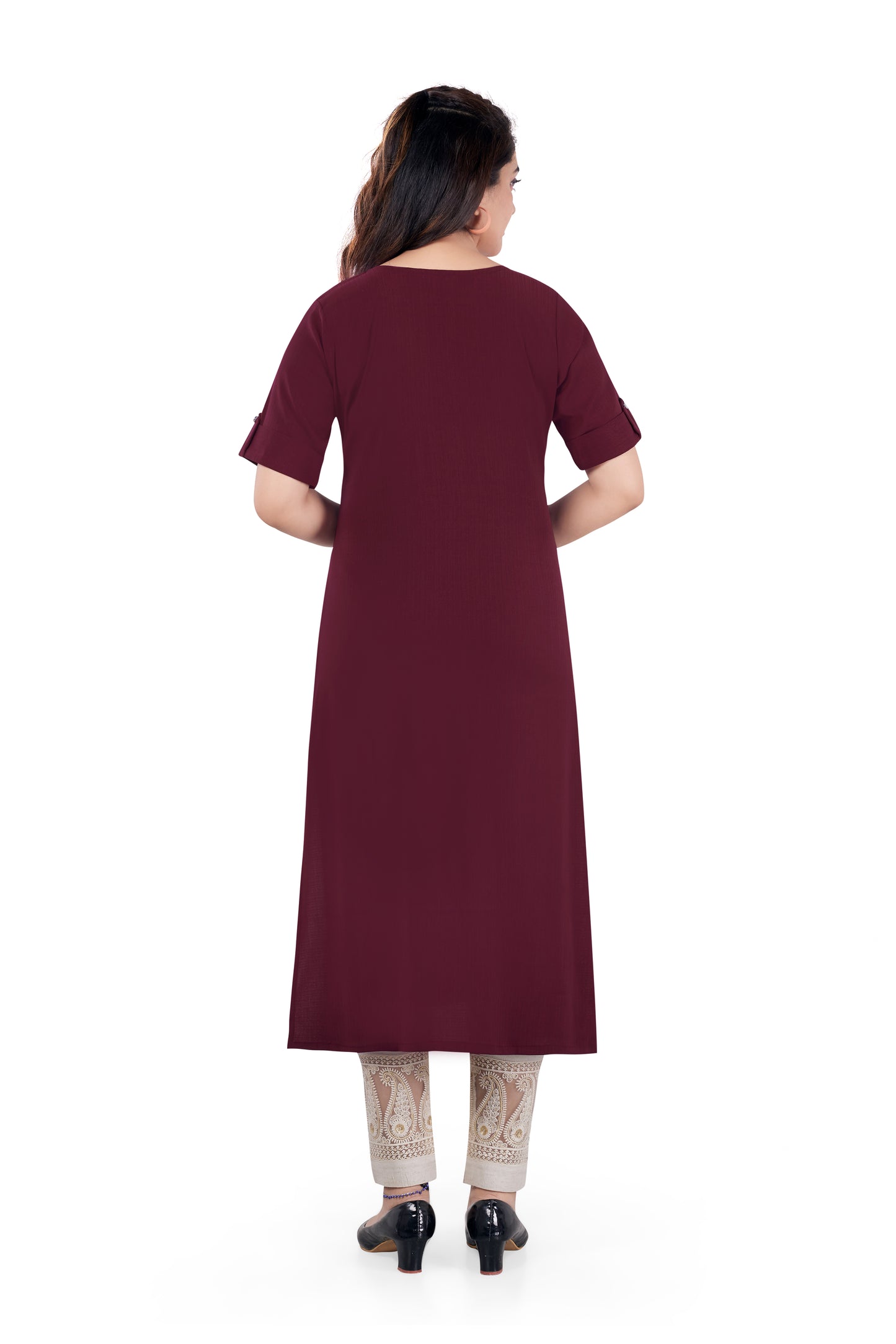 BASIC WINE KURTI