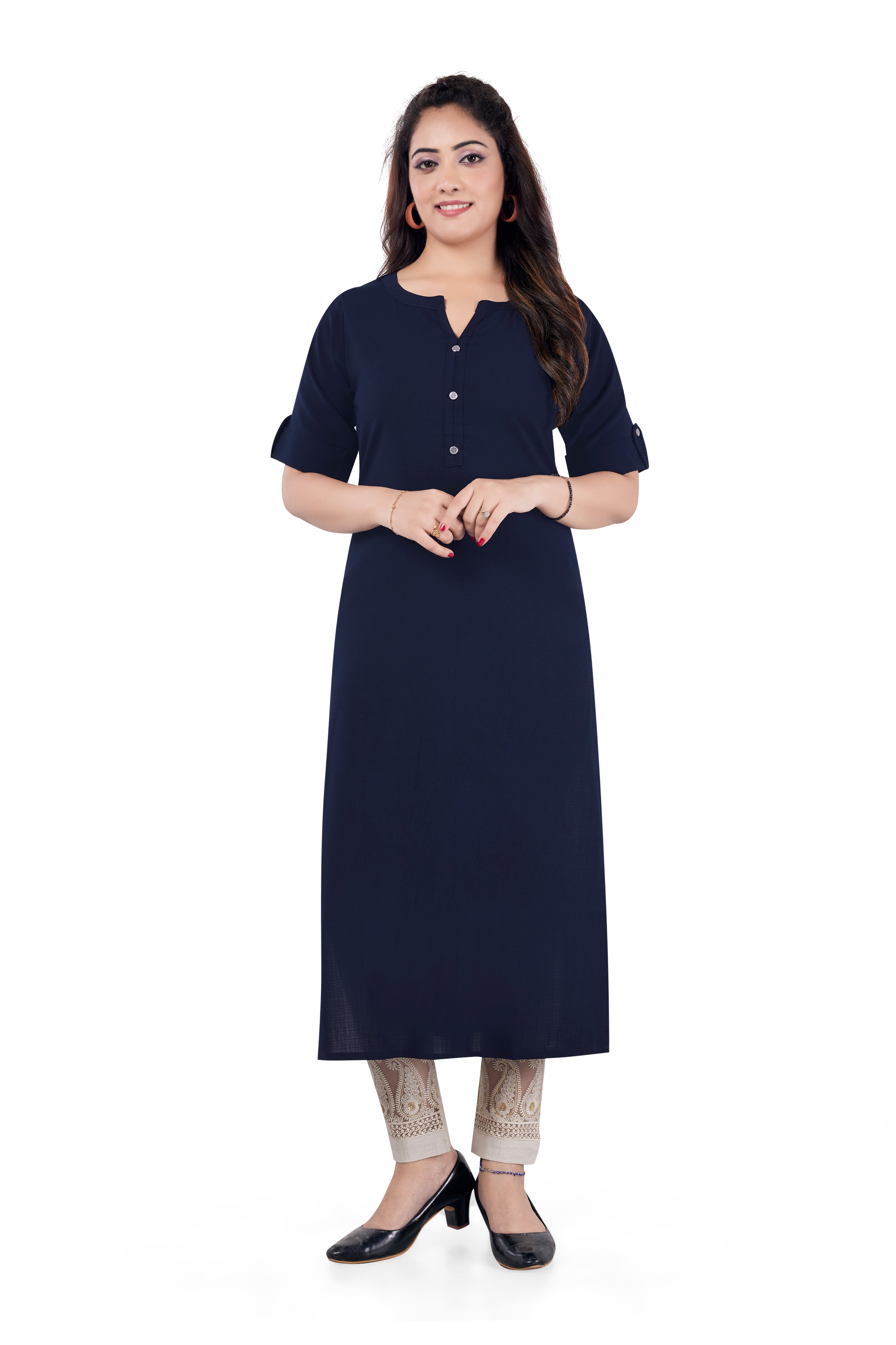 BASIC  NAVY BLUE KURTI