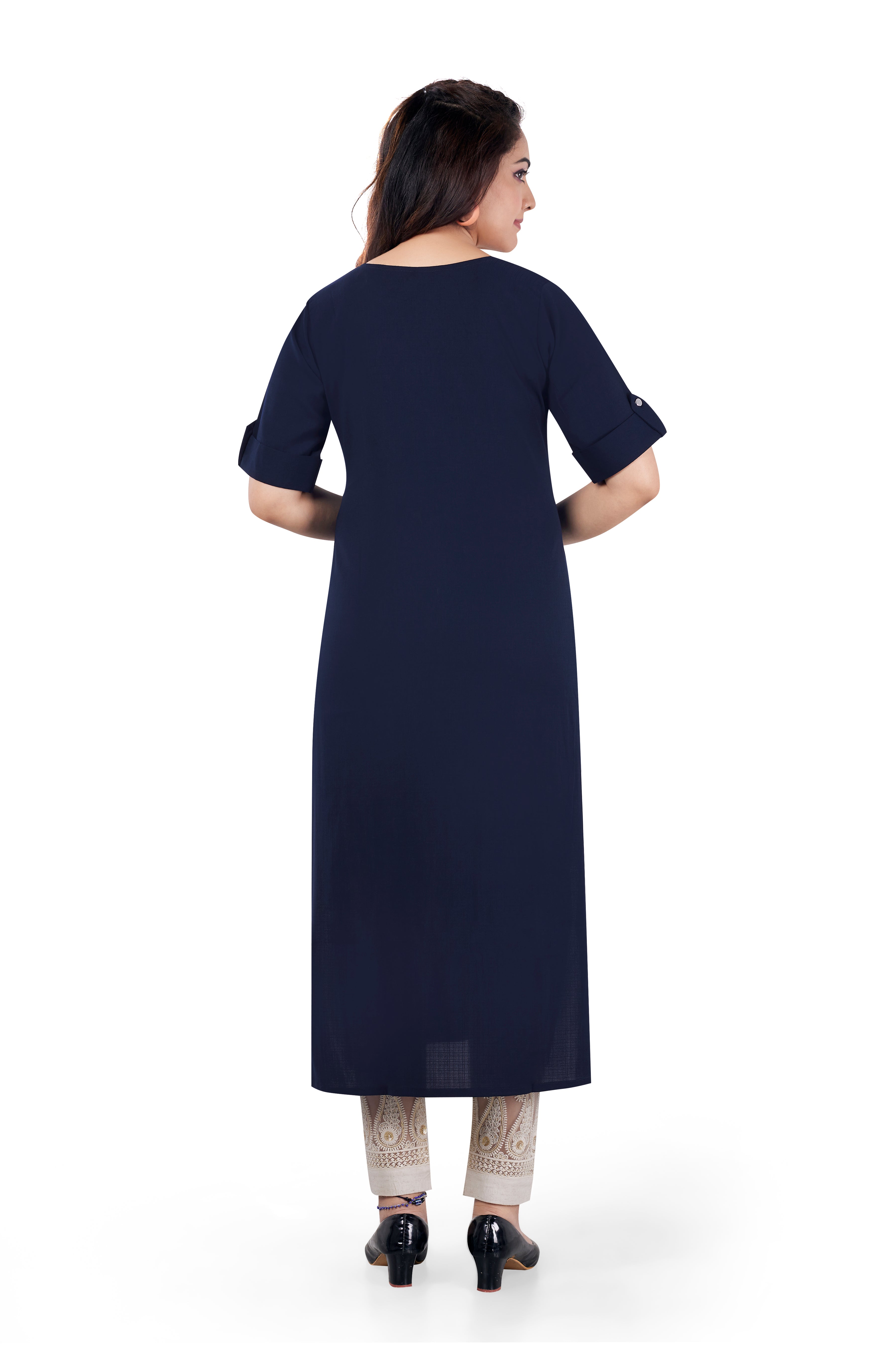 BASIC  NAVY BLUE KURTI